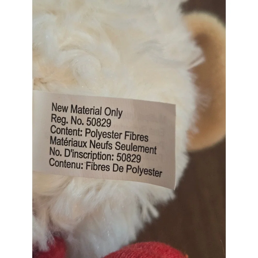 Lamb Chop Plush 3 Head Rope Dog Toy DreamWorks Shari Lewis White Red 2024